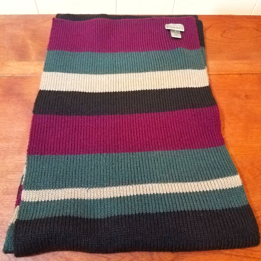Fownes Acrylic Multicolor Knit Scarf